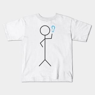 Stick figure with idea Kids T-Shirt